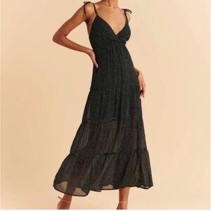 Abercrombie & Fitch Love Struck Polka Dot Maxi Dress